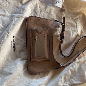 Acne Tan Leather Shoulder Bag
